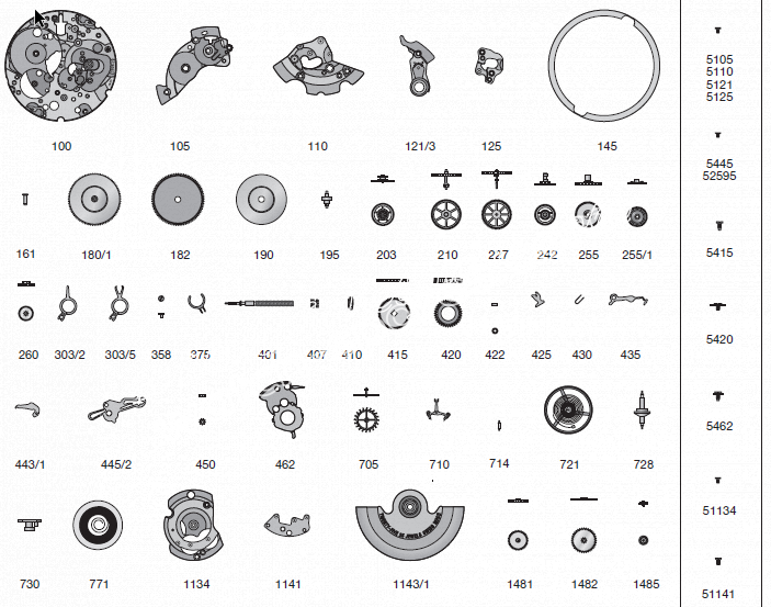 ETA 2824.2 watch spare parts eta 2824.2