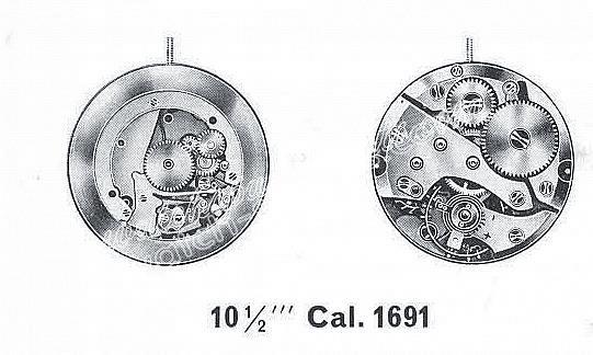 A Schild AS 1691 watch movement A Schild AS 1691 watch movement
