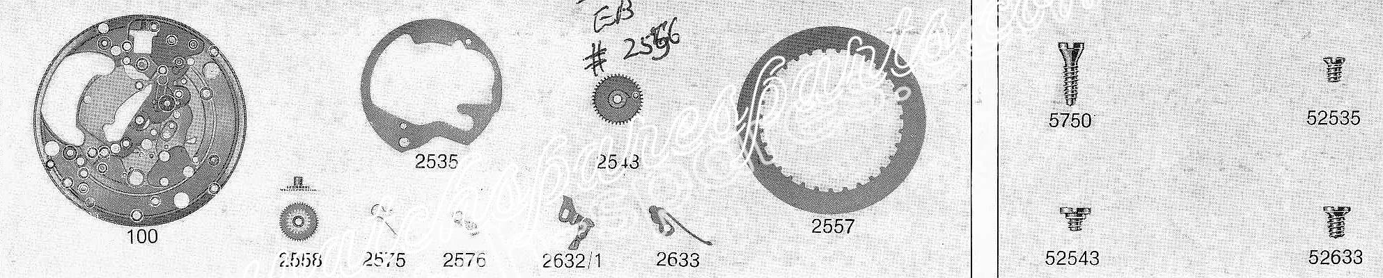 A Schild AS 1711 watch date parts A Schild AS 1711 watch date parts