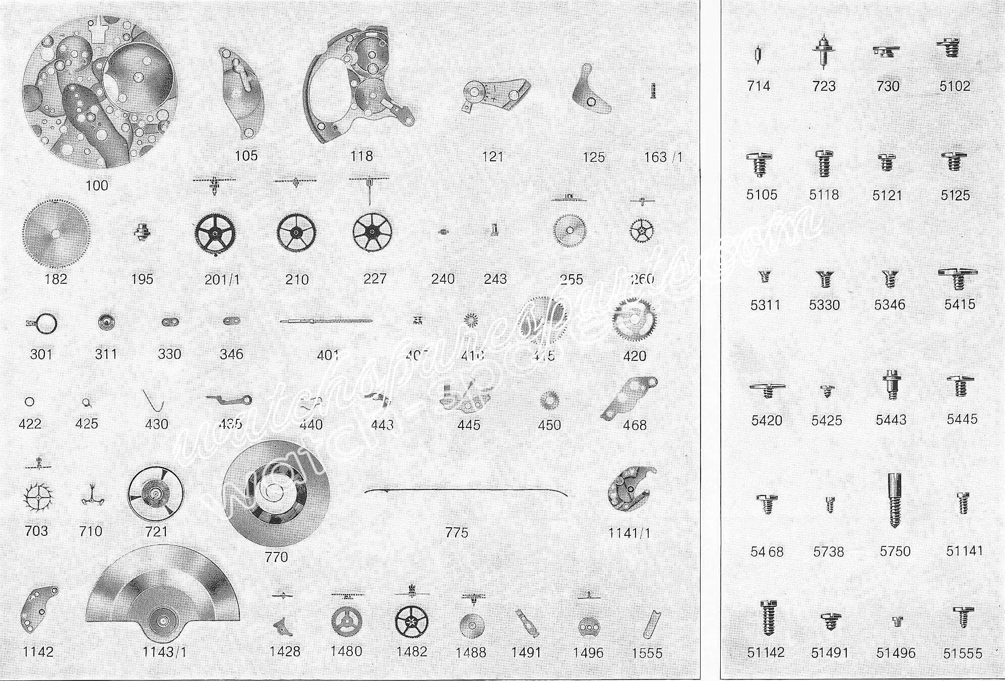A Schild AS 1986 watch parts A Schild AS 1986 watch parts