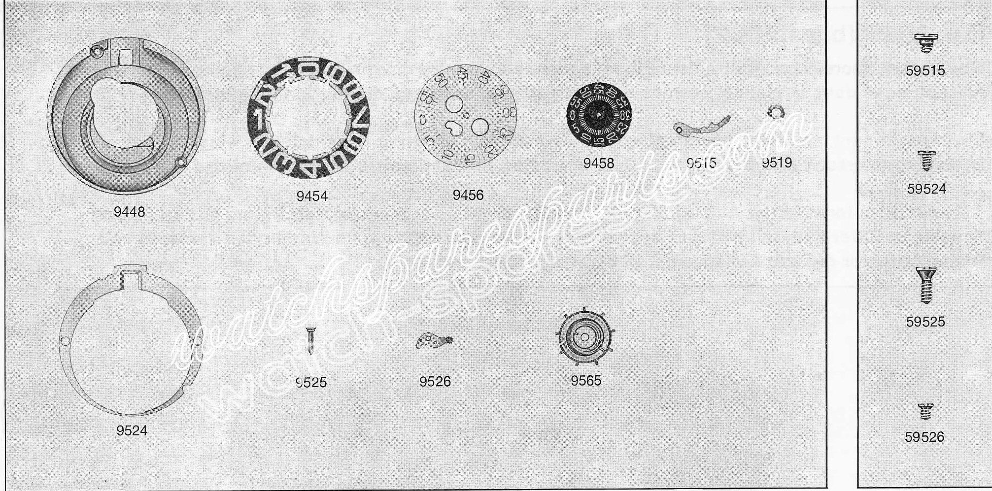 A Schild AS 2073 watch date parts A Schild AS 2073 watch date parts