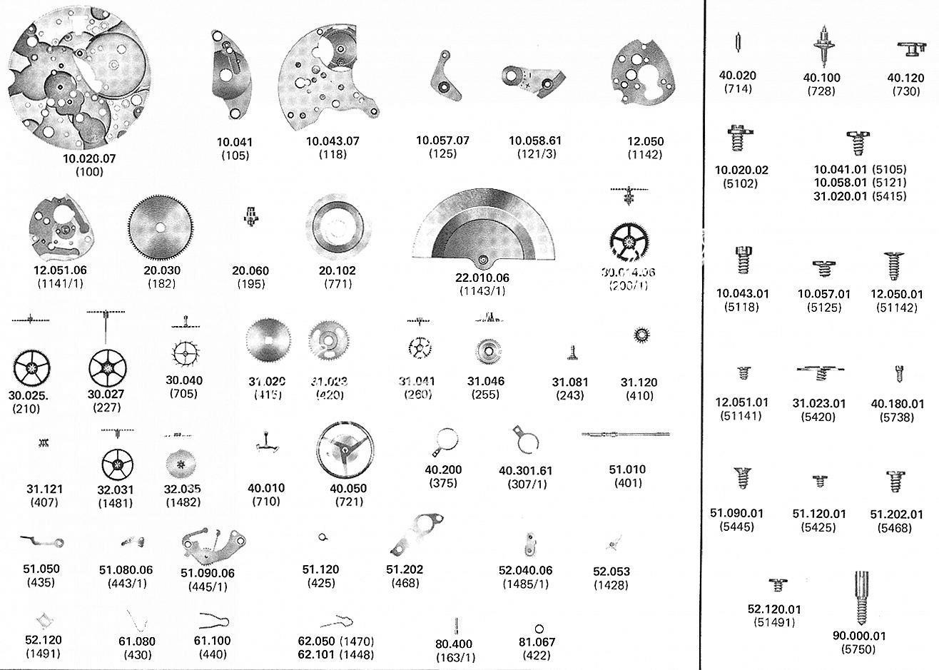 A Schild AS 2073 watch parts A Schild AS 2073 watch parts
