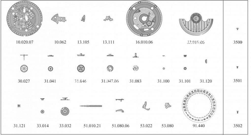 Omega 1128 a watch parts Omega 1128 a watch parts