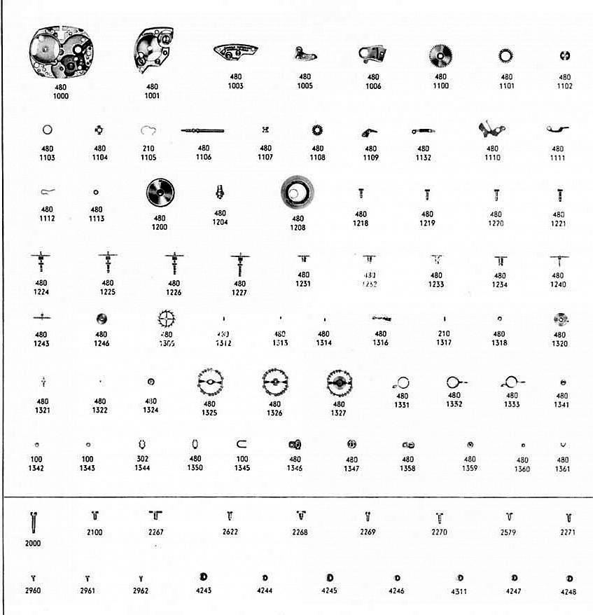 Omega 480 watch parts Omega 480 watch parts