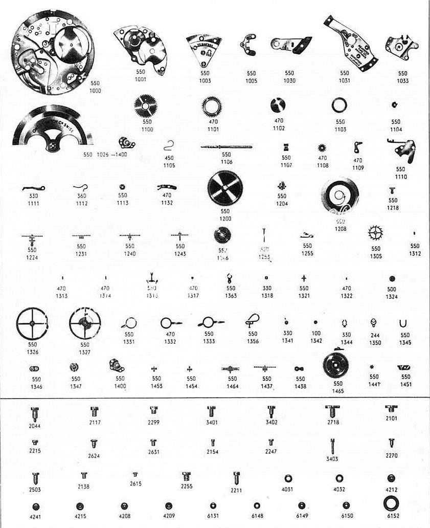 Omega 561 watch parts Omega 561 watch parts