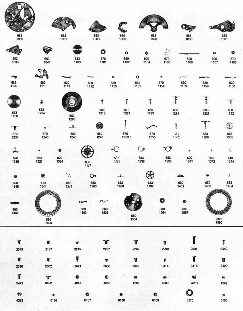Omega 684 watch parts Omega 684 watch parts