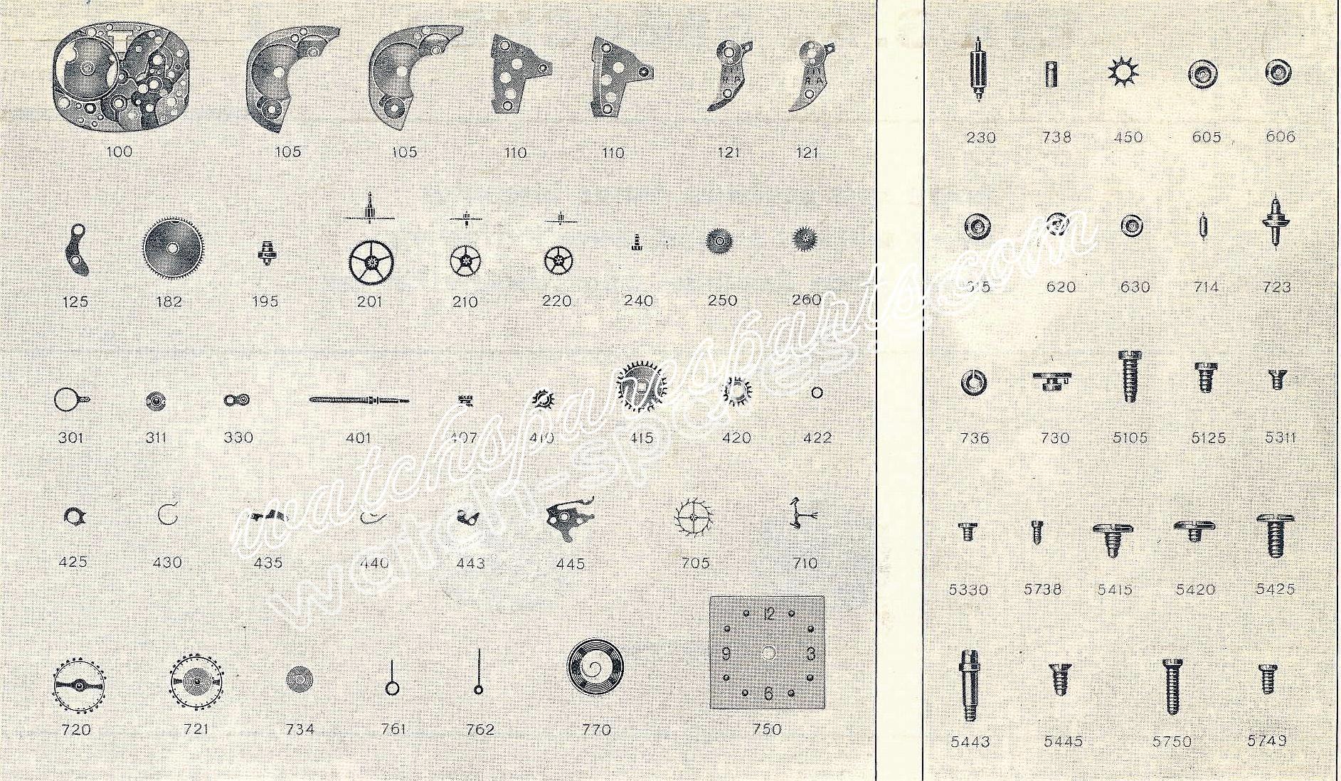 ETA 1185 watch spare parts ETA 1185 watch spare parts