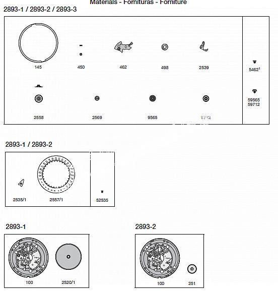 ETA 2893.1 watch date spare parts 1 ETA 2893.1 watch date spare parts 1