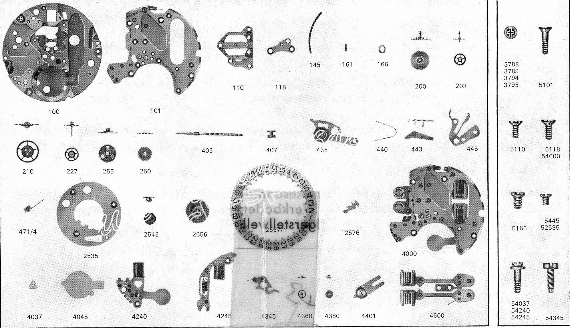 ETA 9162 watch spare parts ETA 9162 watch spare parts