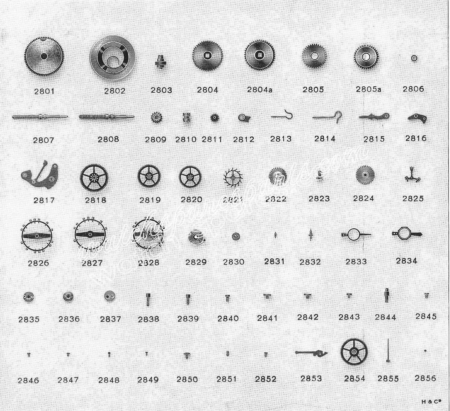 Record 105 106 watch spare parts Record 105 106 watch spare parts