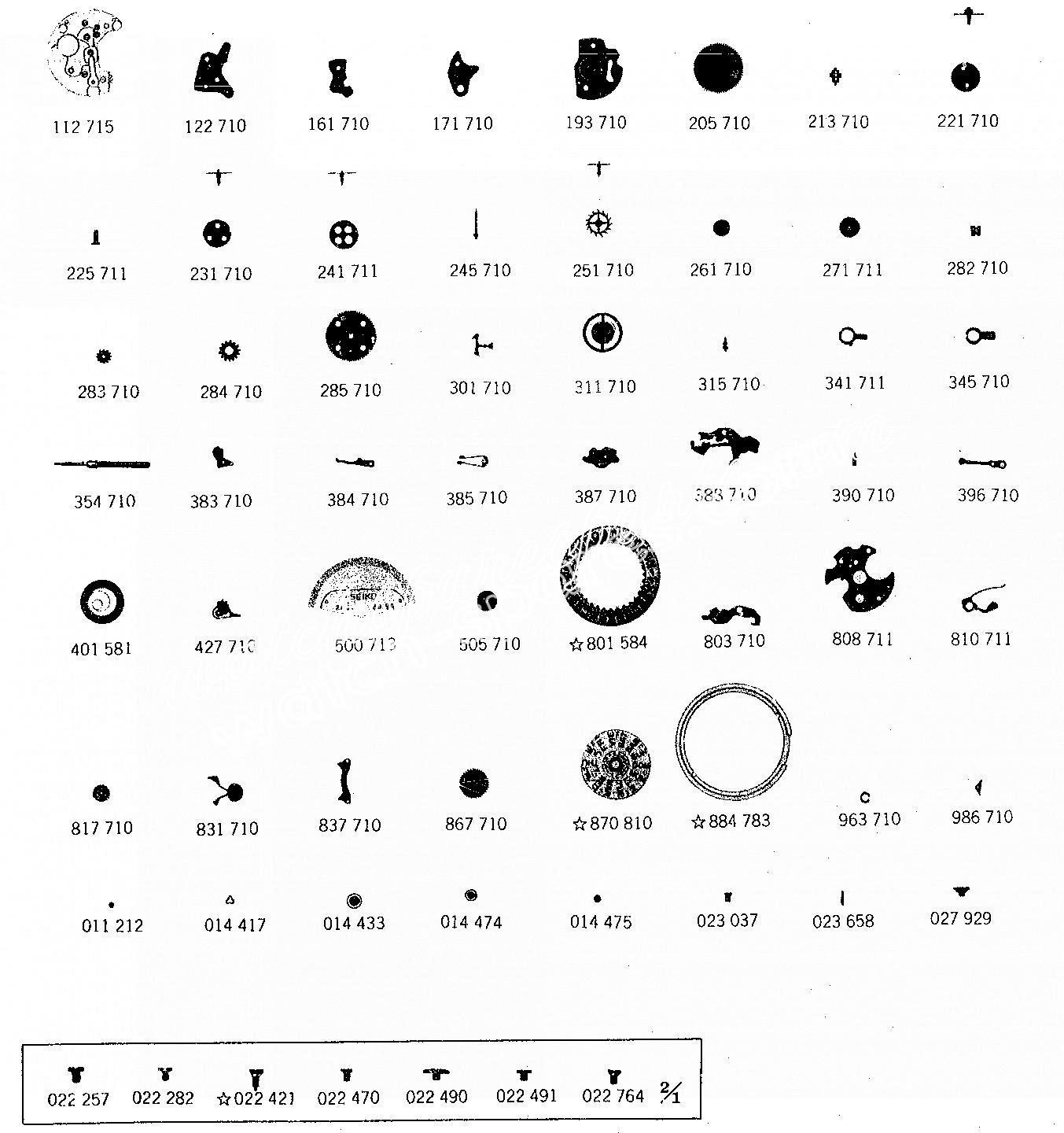 SEIKO 2919A watch spare parts SEIKO 2919A watch spare parts