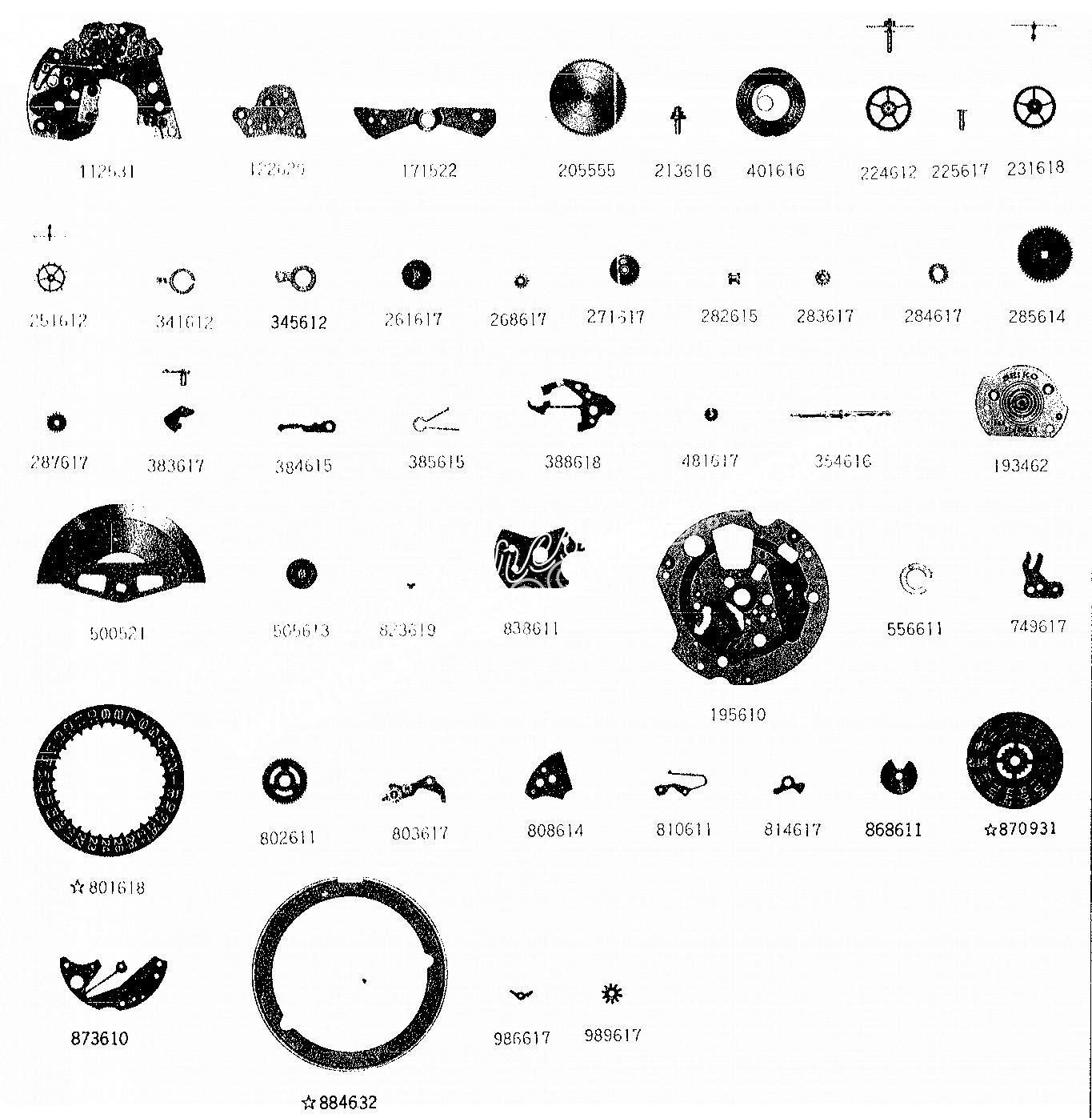 SEIKO 6138B watch spare parts SEIKO 6138B watch spare parts