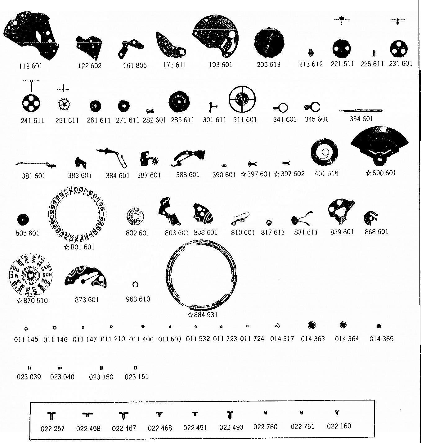 SEIKO 6309A watch spare parts SEIKO 6309A watch spare parts