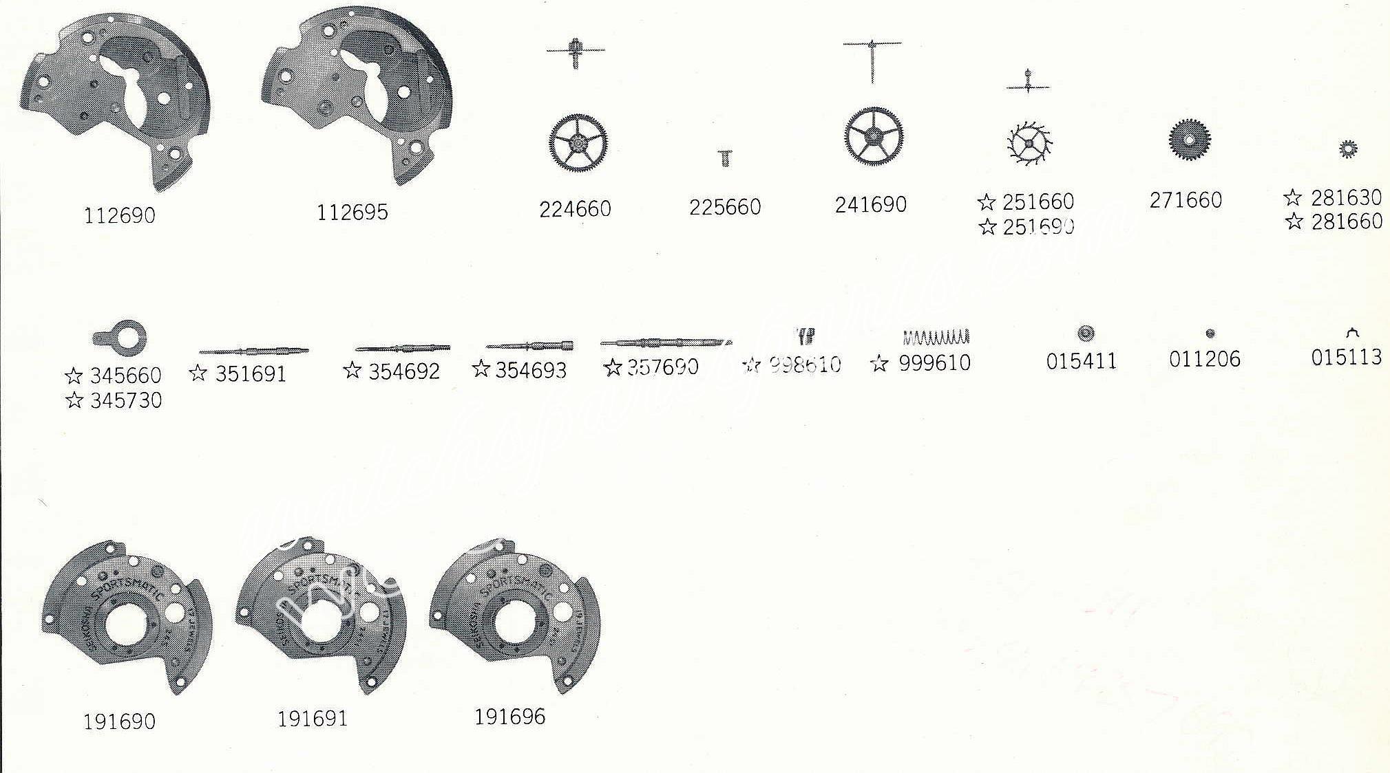 SEIKO 6601A watch spare parts SEIKO 6601A watch spare parts