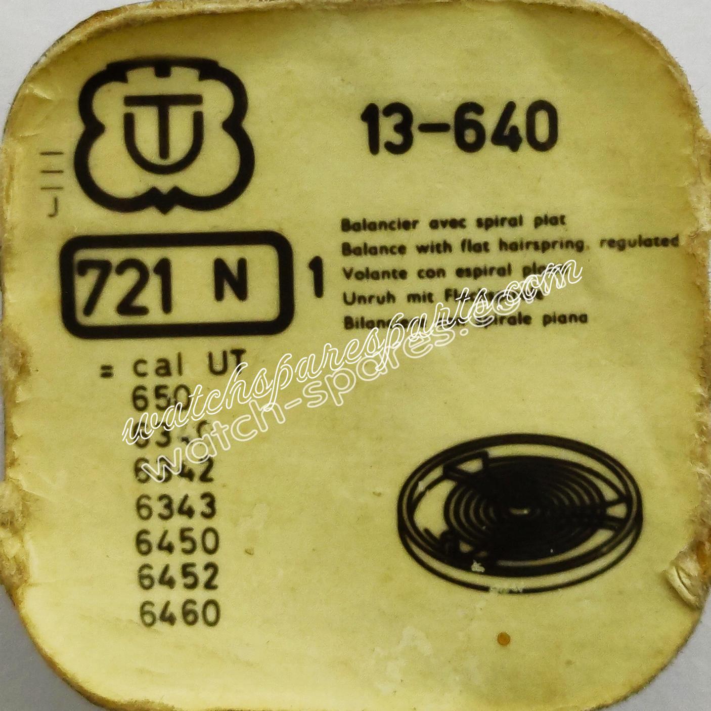 Unitas 640 Part 721 Complete Balance