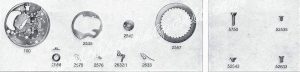 A Schild AS Calibre 1717 watch date parts A Schild AS Calibre 1717 watch date parts