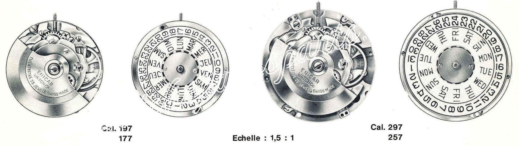 Enicar AR 197 Watch Movements Enicar AR 197 Watch Movements