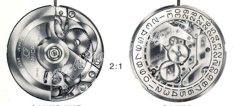 Enicar AR 1145C Watch Movements Enicar AR 1145C Watch Movements