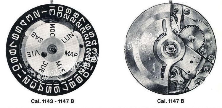 Enicar AR 1147B Watch Movements Enicar AR 1147B Watch Movements