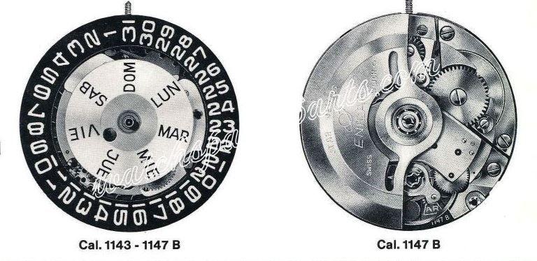 Enicar AR 1147C Watch Movements Enicar AR 1147C Watch Movements